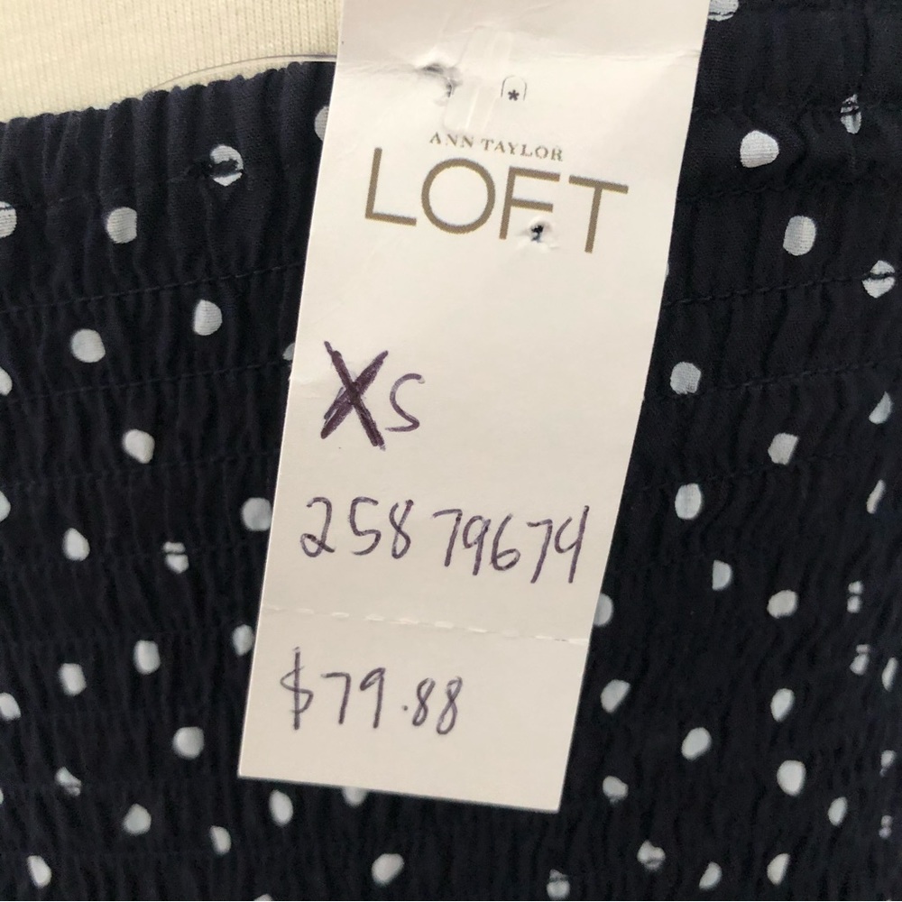NWT- Loft Navy & White Polka Dot Jumper - Picture 9 of 10
